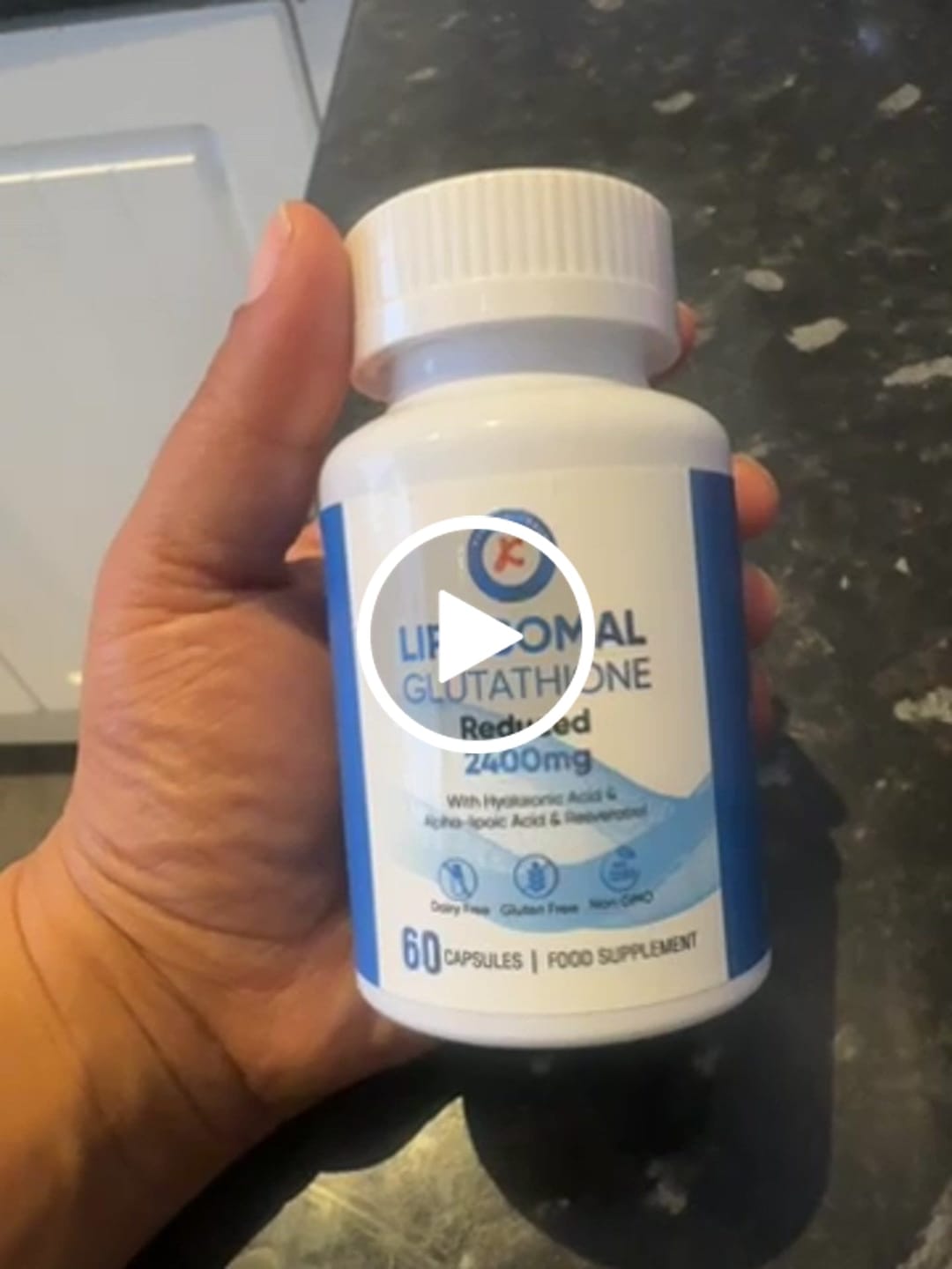 Customer video review of Liposomal Glutathione