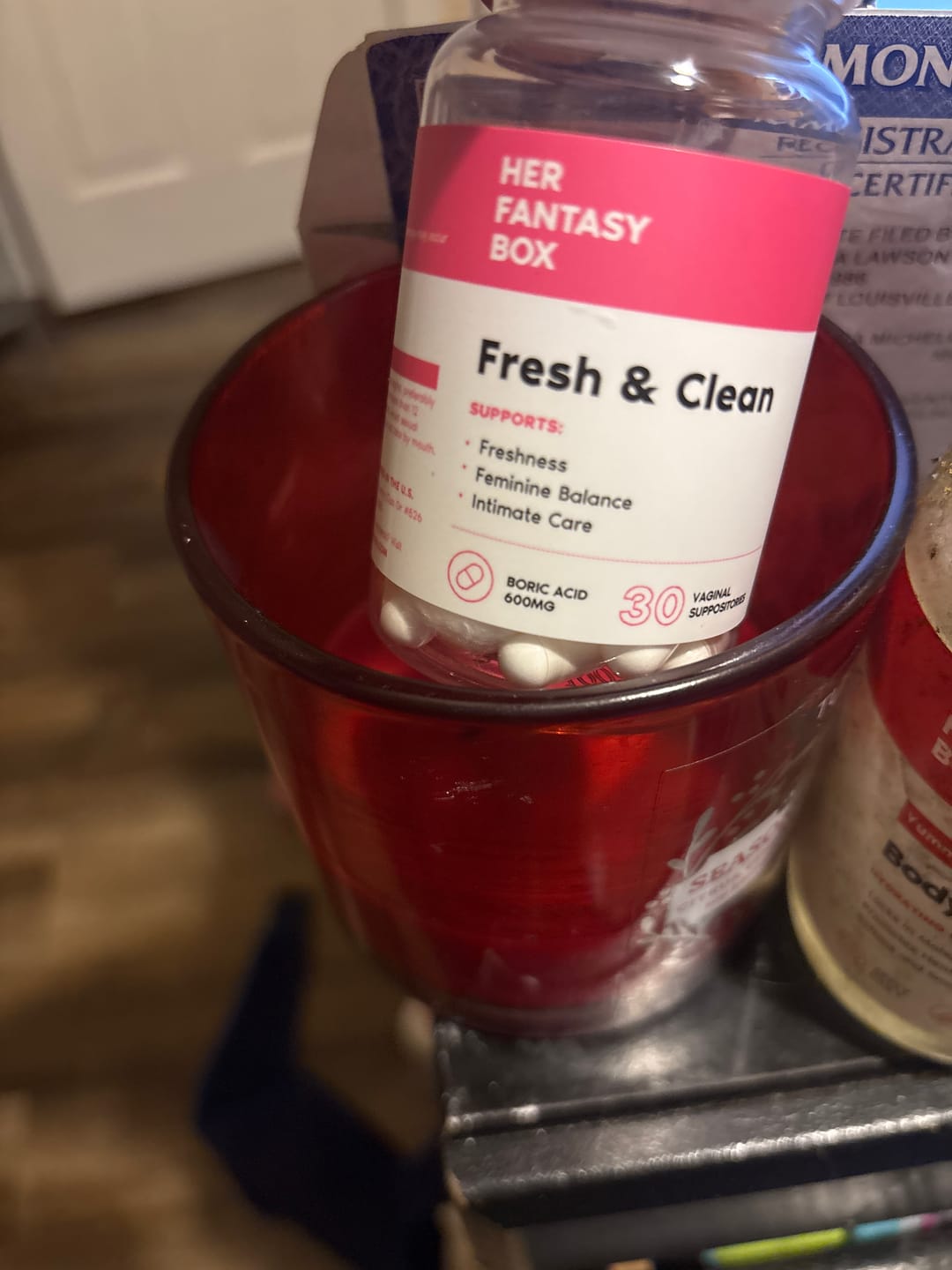 Customer photo review of Fresh & Clean pH Balancing Boric Acid Vaginal Suppository