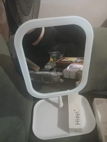 Customer photo review of LED Vanity Mirror – Touch Control Desktop Dressing Mirror