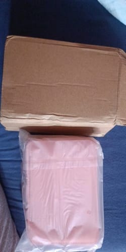 Customer photo review of Leather Jewelry Box – Ring and Earring Display Organizer