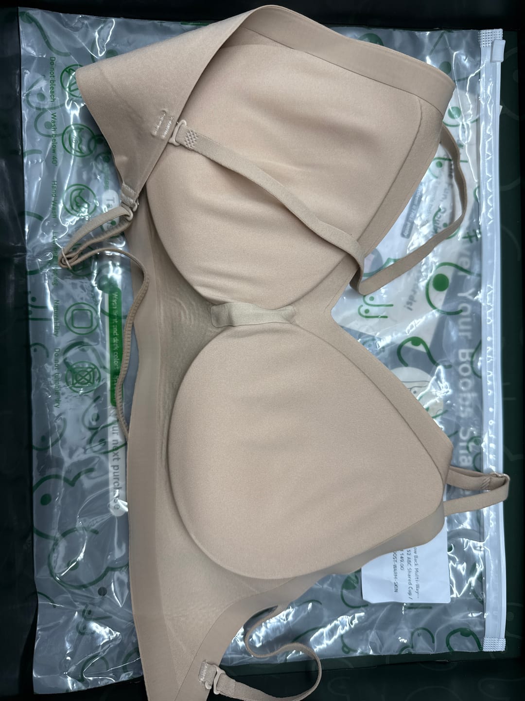 Customer photo review of Daily Boost Low Back Multi-Way Push Up Bra In Warm Skin