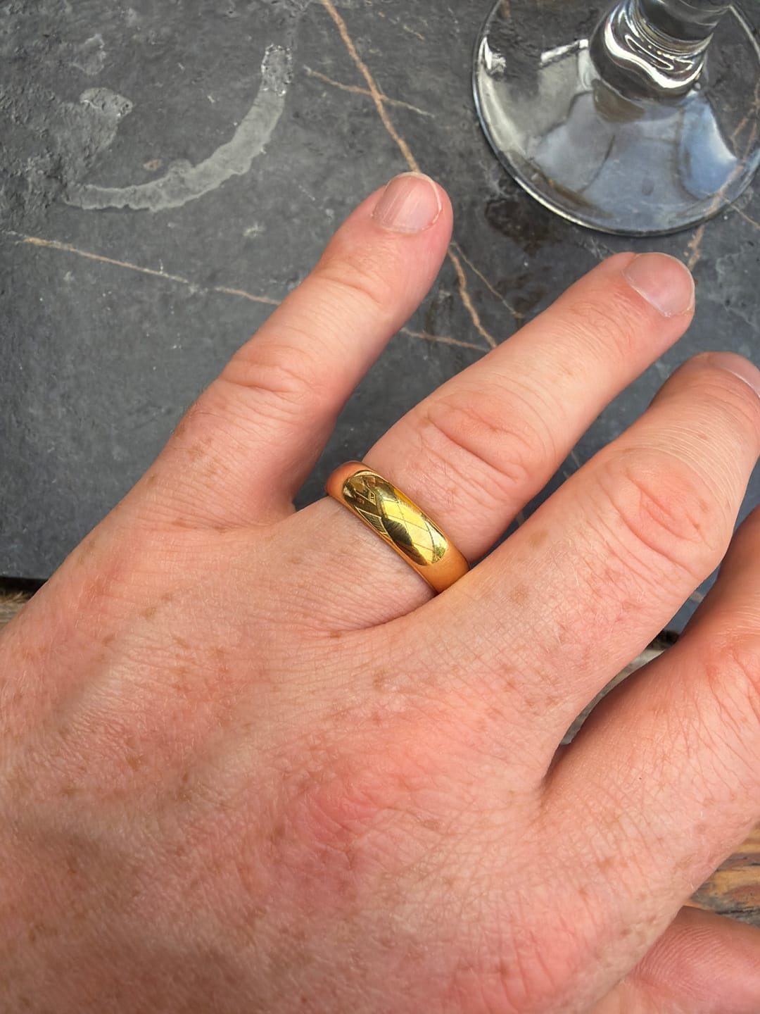 Customer photo review of Gold 6mm Wonder Ring