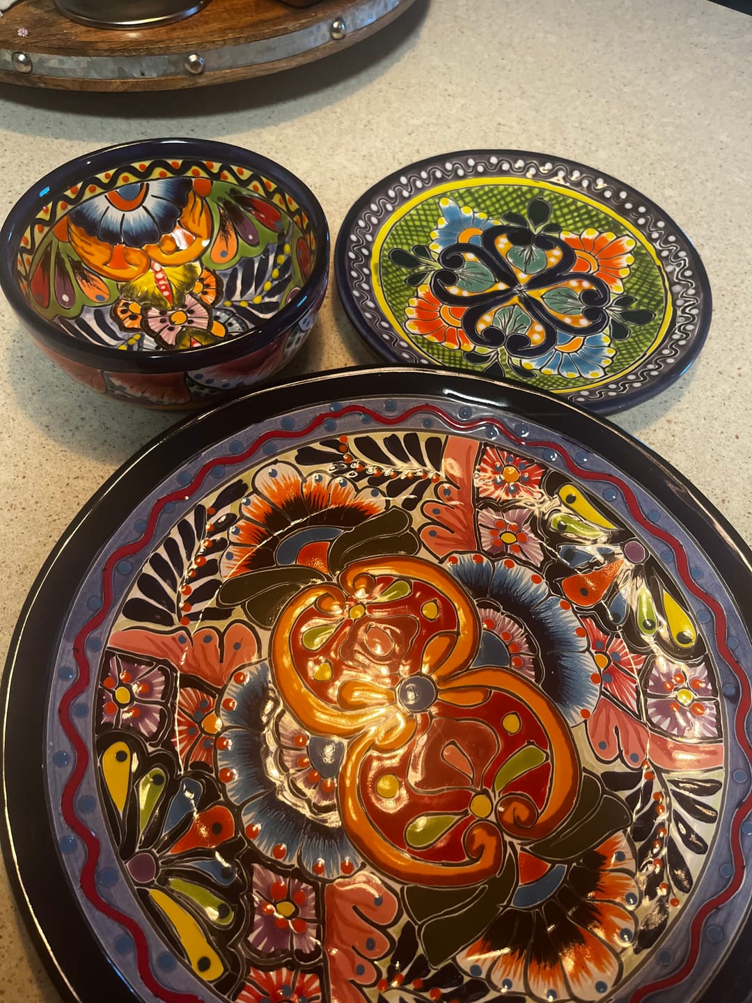 Customer photo review of Talavera Dinnerware Set 32-Piece for 8- Juego de Platos