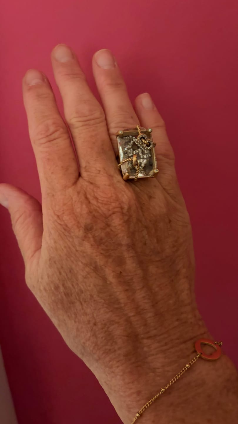 Customer photo review of Crystal Vault Vintage Ring