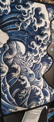Customer photo review of Wave Pattern Floor Mat - Soft Anti-Slip Home Rug