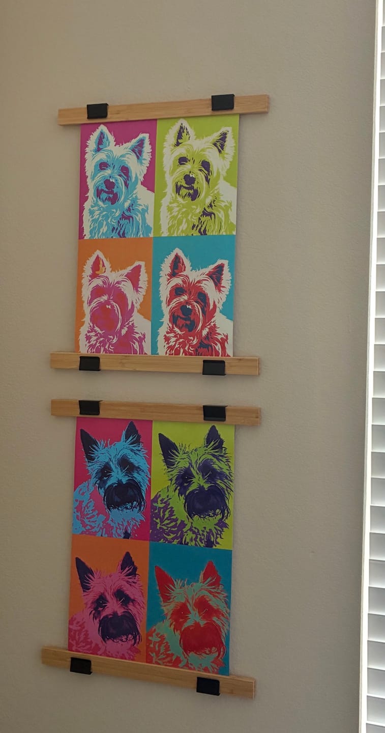 Customer photo review of Color Squares - Personalized Poster