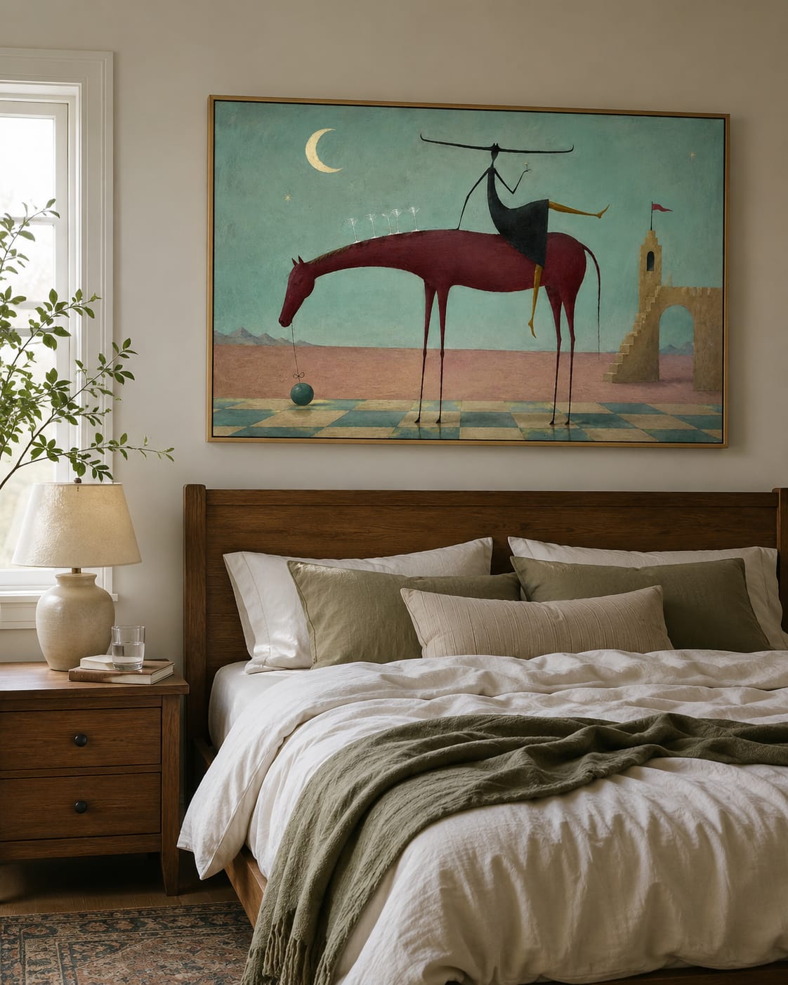 Customer photo review of Moonlit Rider-Horse Painting