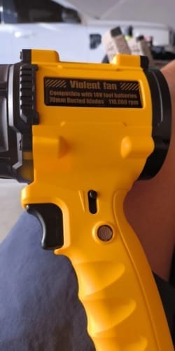Customer photo review of High Power Air Blower - Turbo Jet Fan Leaf Duster