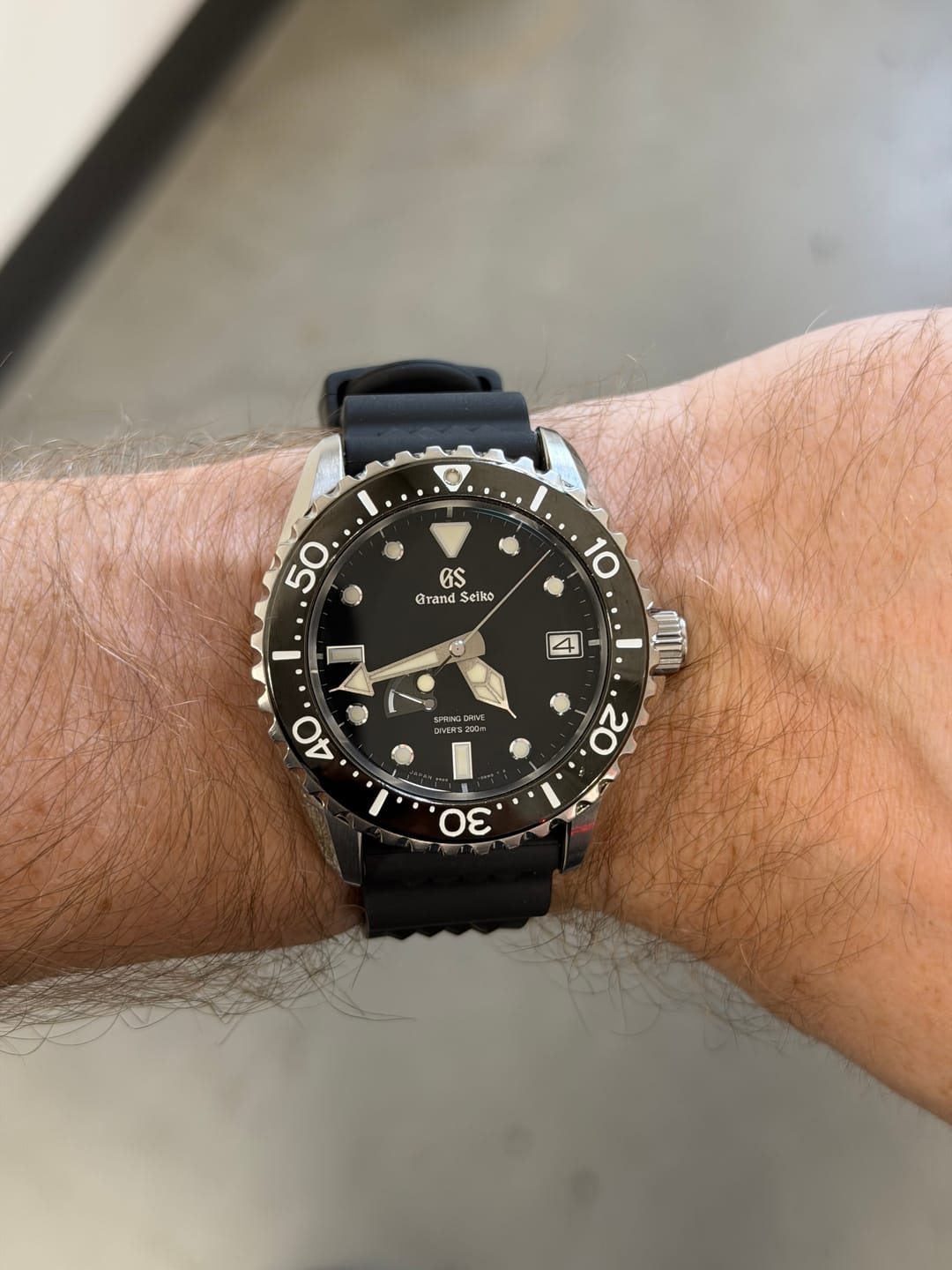 Customer photo review of Divecore - HNBR Rubber - WFL Professional Diving Watch Strap - Black