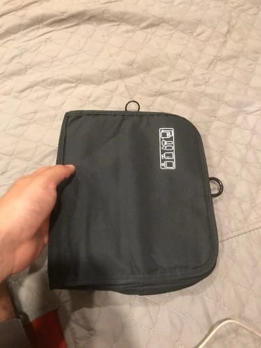 Customer photo review of Men's Toiletry Bag – Waterproof Hanging Travel Wash Pouch
