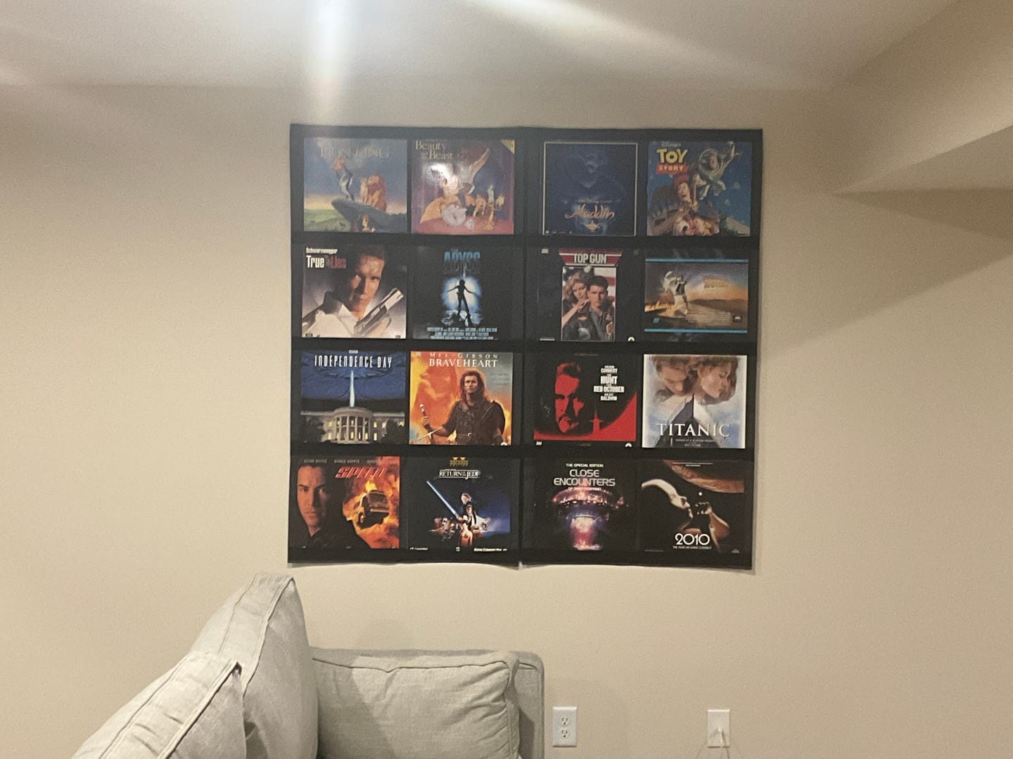 Customer photo review of 12" Vinyl Record Display Frame - LP Wall Storage