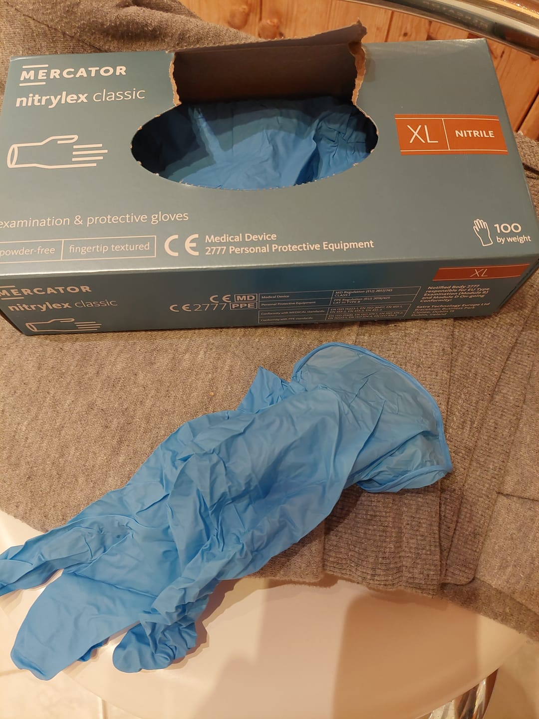 Customer photo review of Mercator nitrylex classic Nitrilhandschuhe