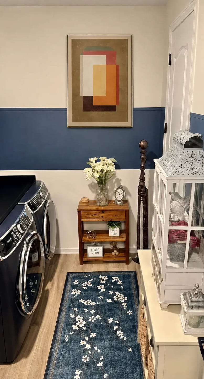 Customer photo review of Gilded Earth Stack Abstract Wall Art