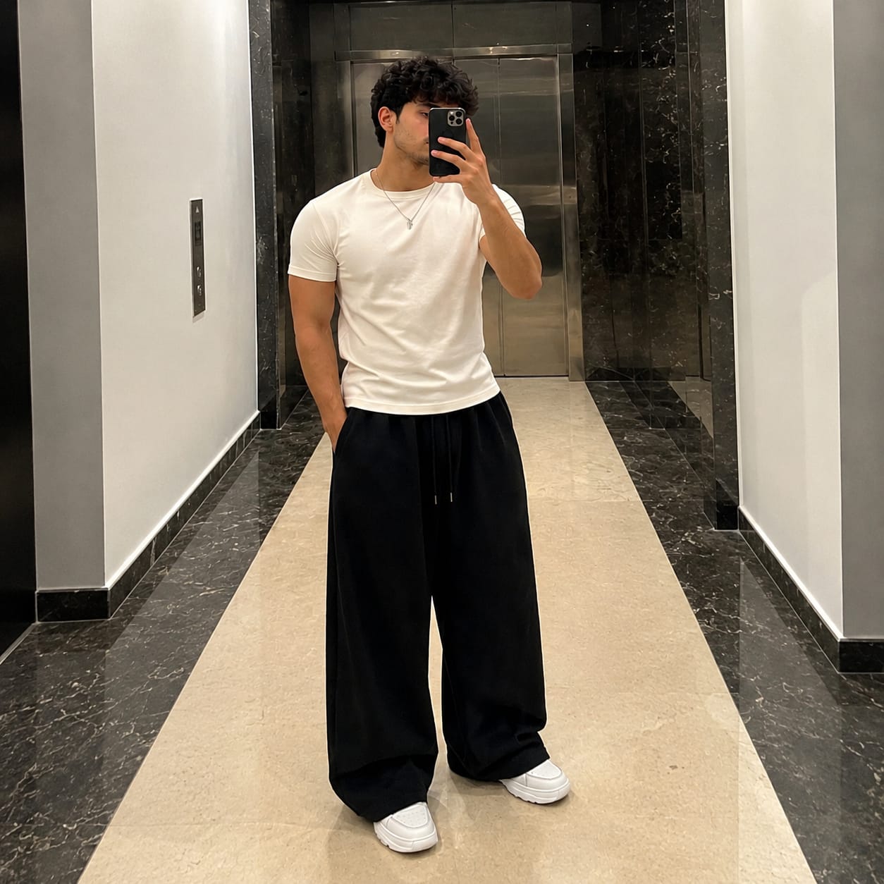 Customer photo review of Extra Baggy Sweatpants Pack of Two
