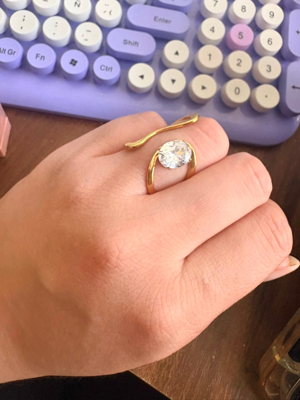 Customer photo review of Anillo Ajustable Marie