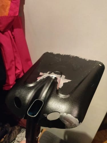 Customer photo review of Telescopic Snow Shovel - Portable Aluminum Deicer