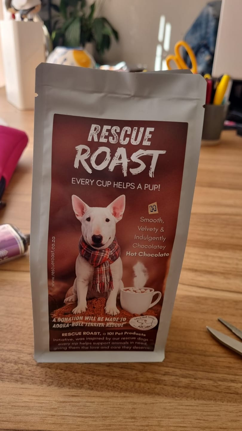 Customer photo review of Hot Chocolate - Adora-Bull Bull Terrier Rescue