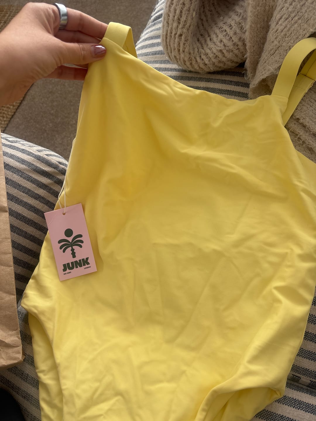 Customer photo review of Flora Swimsuit - Lemon Sorbet