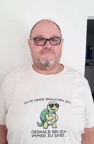 Kundenfoto von Frank A. zum Gute Dinge brauchen Zeit Bio T-Shirt