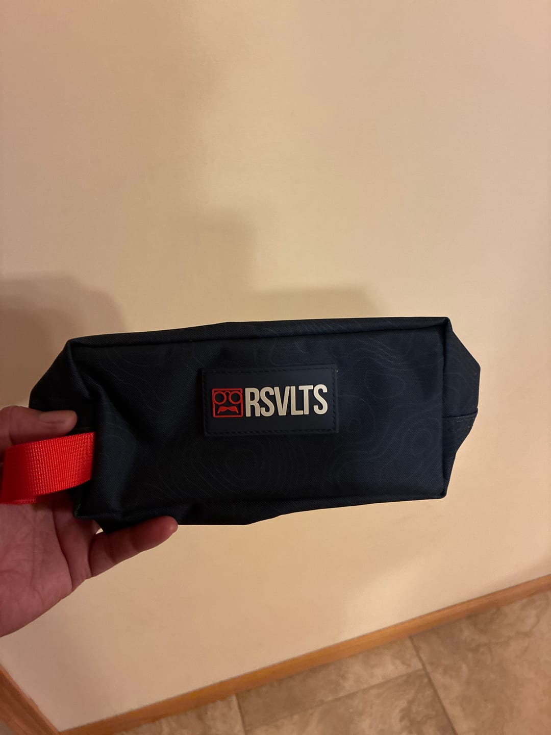 Customer photo review of Navy Topo – Travel Bag