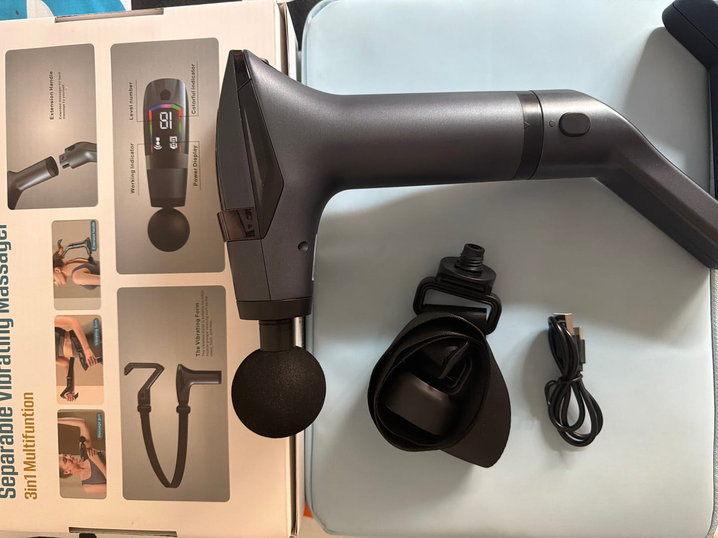 Customer photo review of Pistola Masajeadora PREMIUM MOVIORE