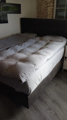 Customer photo review of Silk Bedding Set – Mulberry Silk Luxury Duvet Cover