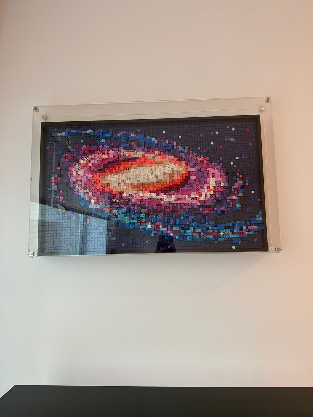 Customer photo review of Wall Mounted Display Case for LEGO® 31212 Art The Milky Way Galaxy