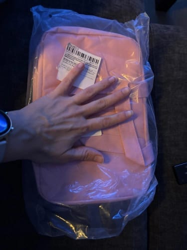 Customer photo review of Hanging Toiletry Bag – Waterproof Folding Travel Organizer