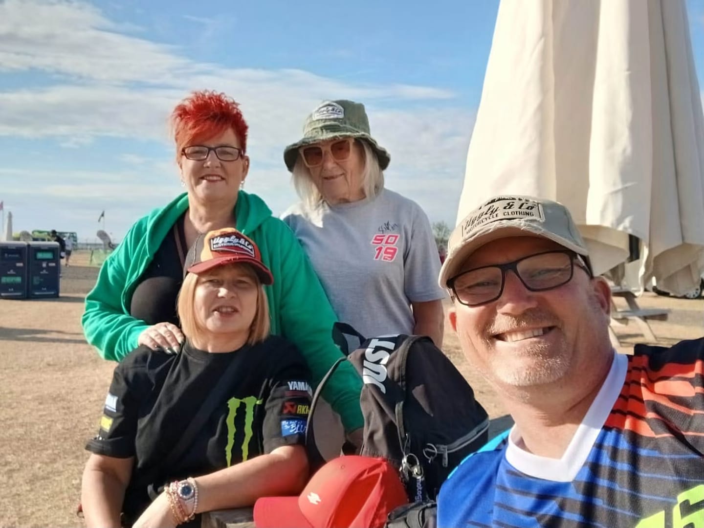 Customer photo review of Two Stroke Smoker Red Trucker Cap