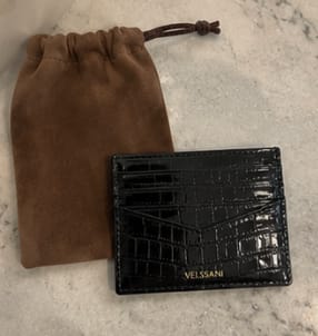 Customer photo review of Black Portofino Card Holder