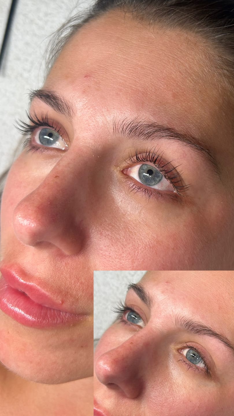 Customer photo review of Pure Care Lash & Brow Lift Pack
