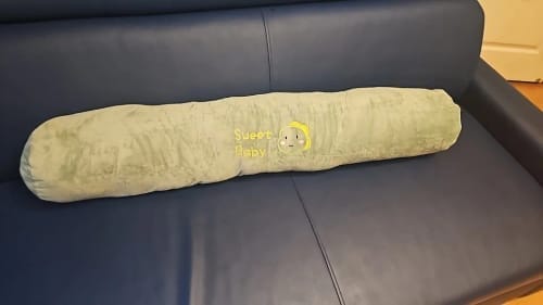 Customer photo review of Long Bolster Pillow – Rectangular Pregnancy Support Cushion for Side Sleepers