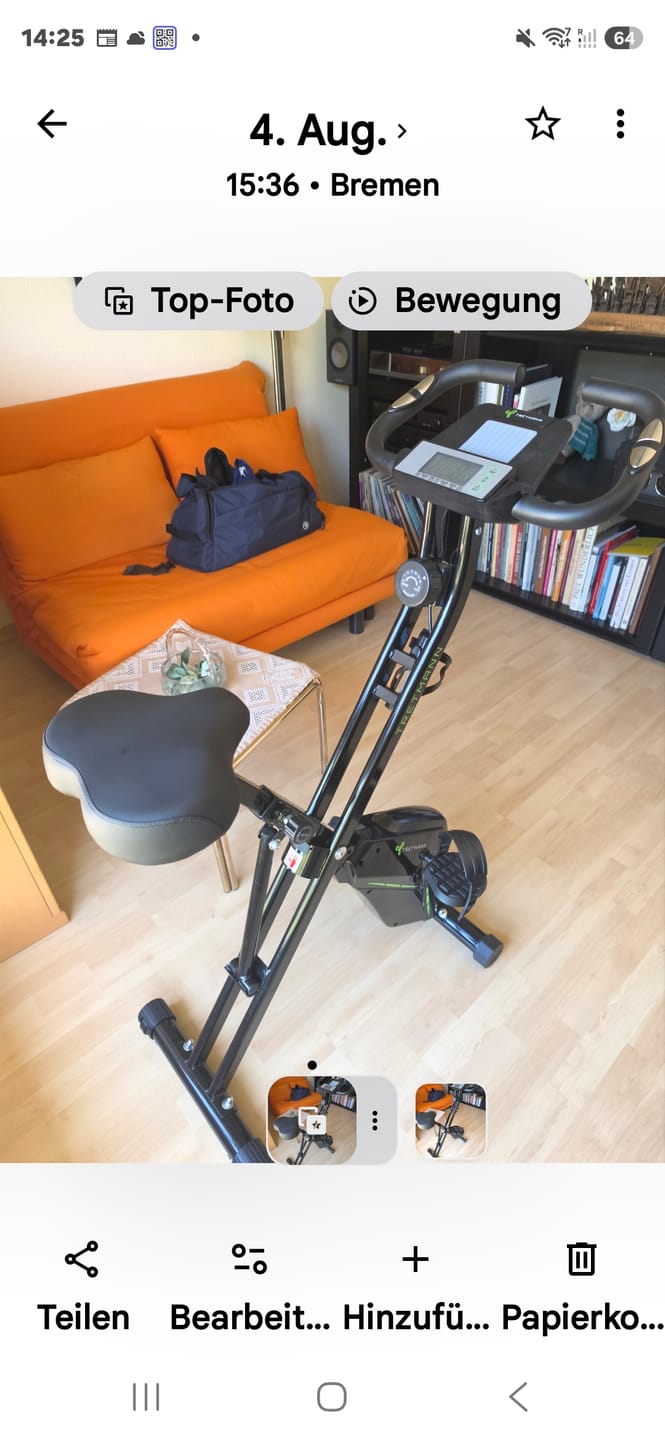 Customer photo review of Tretmann HOME - Klappbarer Heimtrainer