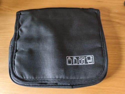 Customer photo review of Men's Toiletry Bag – Waterproof Hanging Travel Wash Pouch