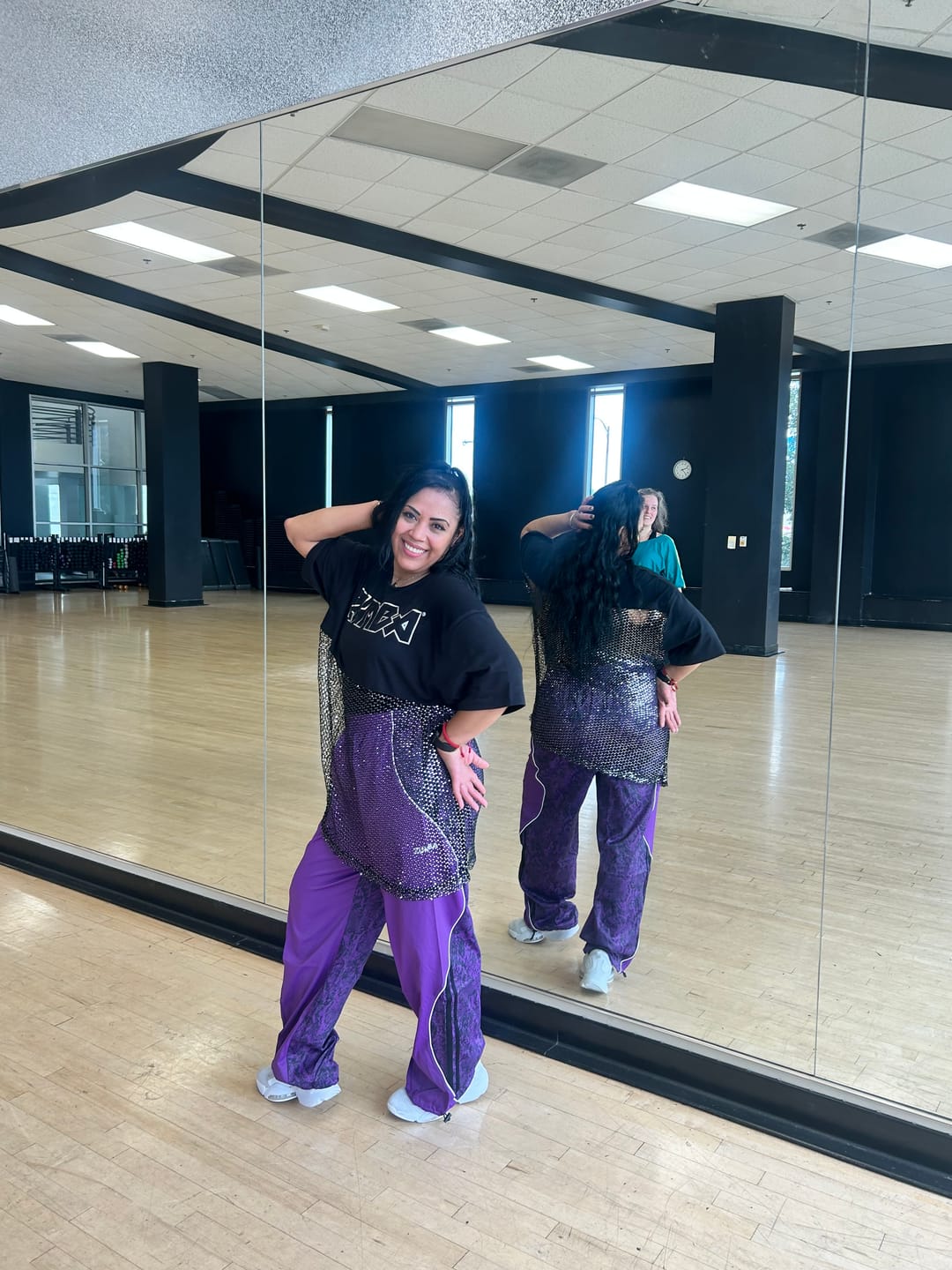 Customer photo review of Rock 'n' Roll Curvy Track Pants