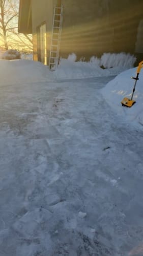Customer photo review of Electric Snow Shovel - Brushless Cordless 500W Shovel