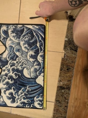 Customer photo review of Wave Pattern Floor Mat - Soft Anti-Slip Home Rug