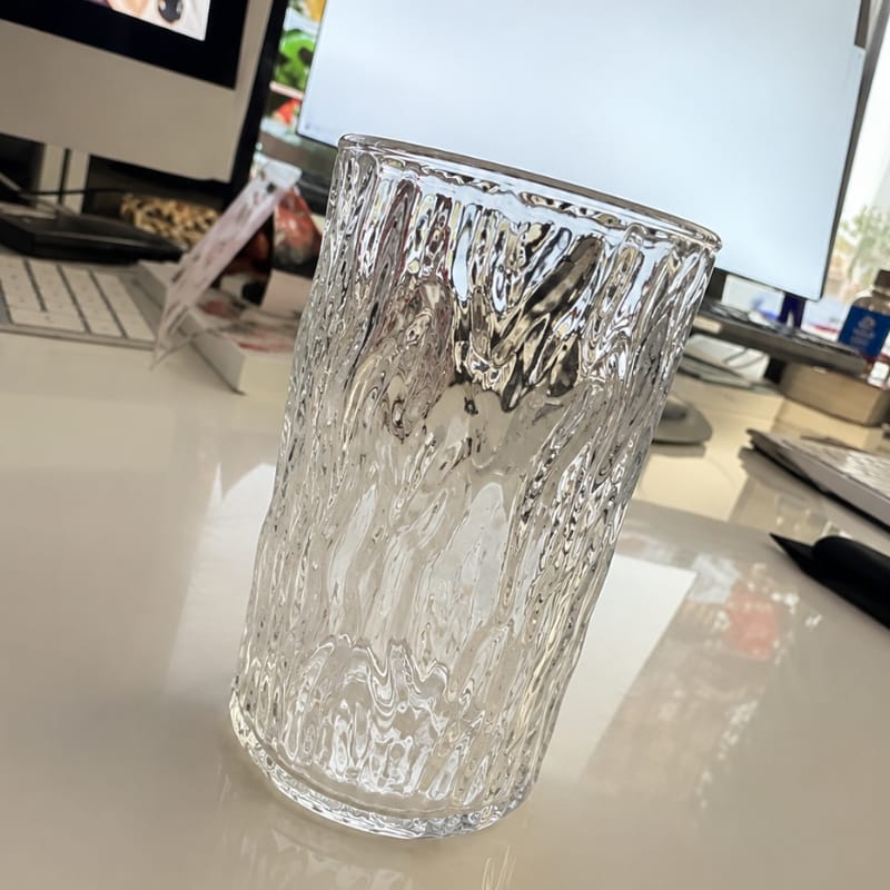 Customer photo review of Takumi Tree Pattern Glass Water Cup Set
