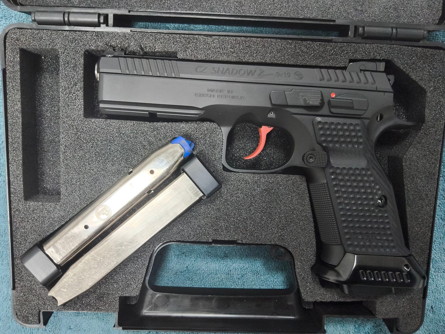 Customer photo review of CZ Shadow 2 Grips & Aluminium Magwell Combo