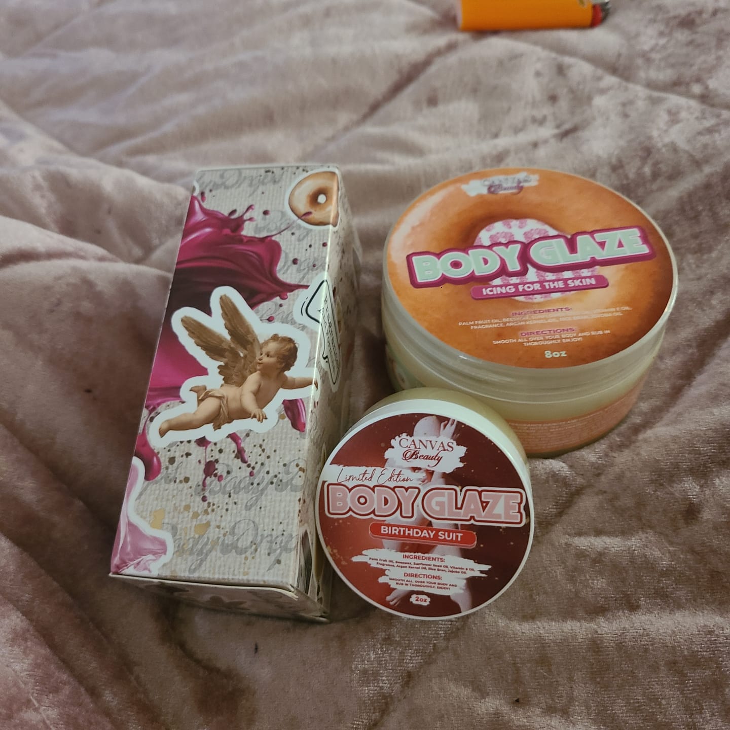 Customer photo review of BODY GLAZE: GLAZED DONUT