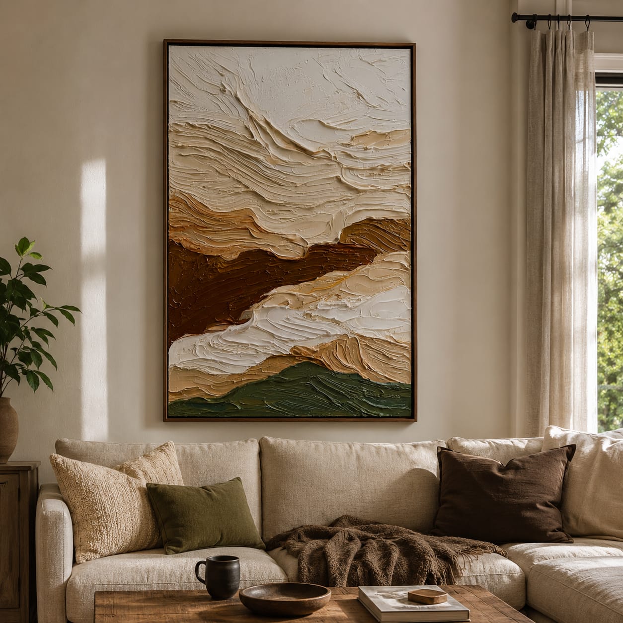 Customer photo review of Canyon Drift-Textured Landscape Painting