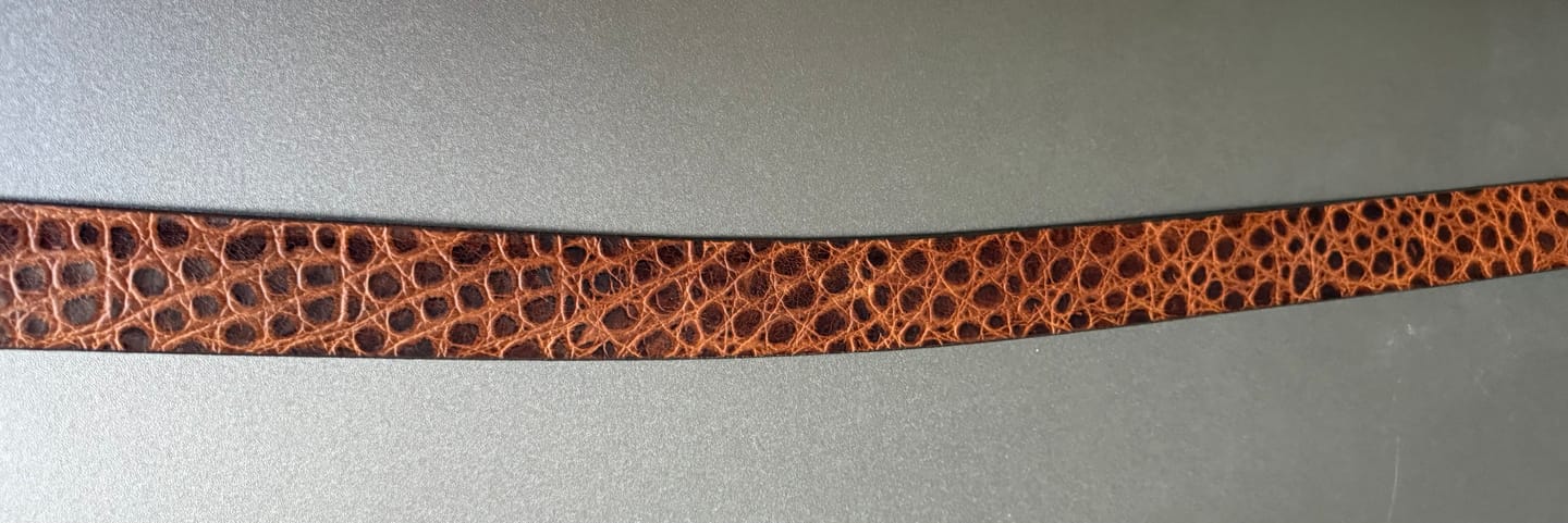 Customer photo review of WHISKEY ALLIGATOR BELT