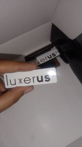 Customer photo review of Customized Magnetic Badge | Wear Your Brand