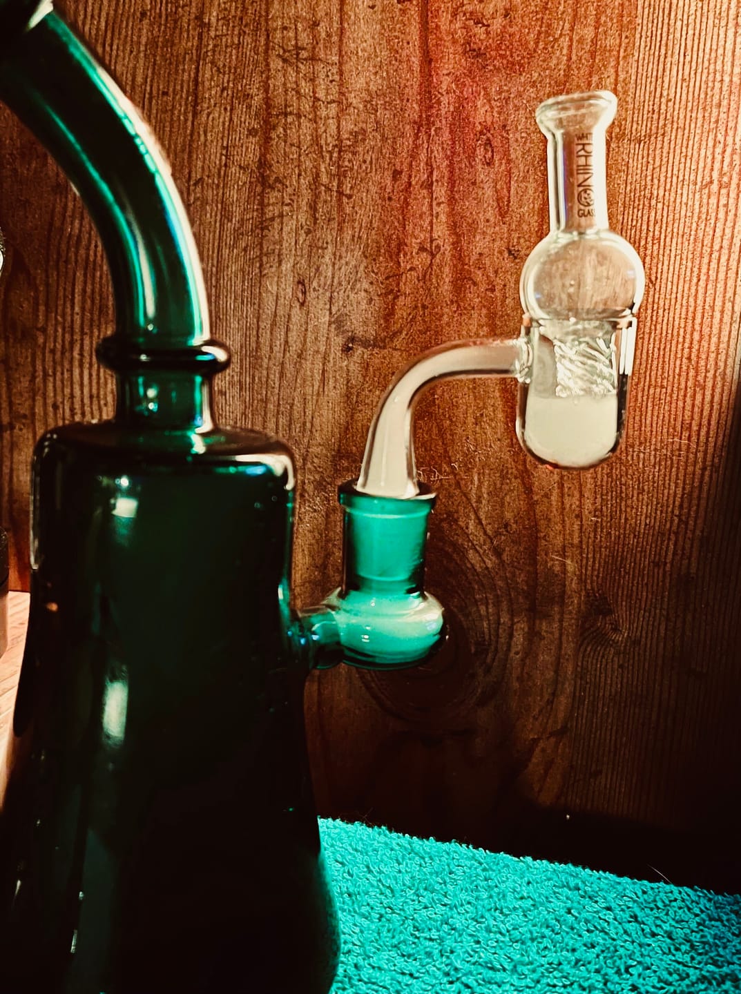 Customer photo review of HONEY BEVEL BOWL QUARTZ BANGER - 90° DEGREE | YL