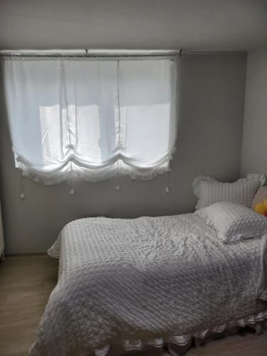 Customer photo review of Seersucker Duvet Cover – Korean Lace 3pcs Bedding Set