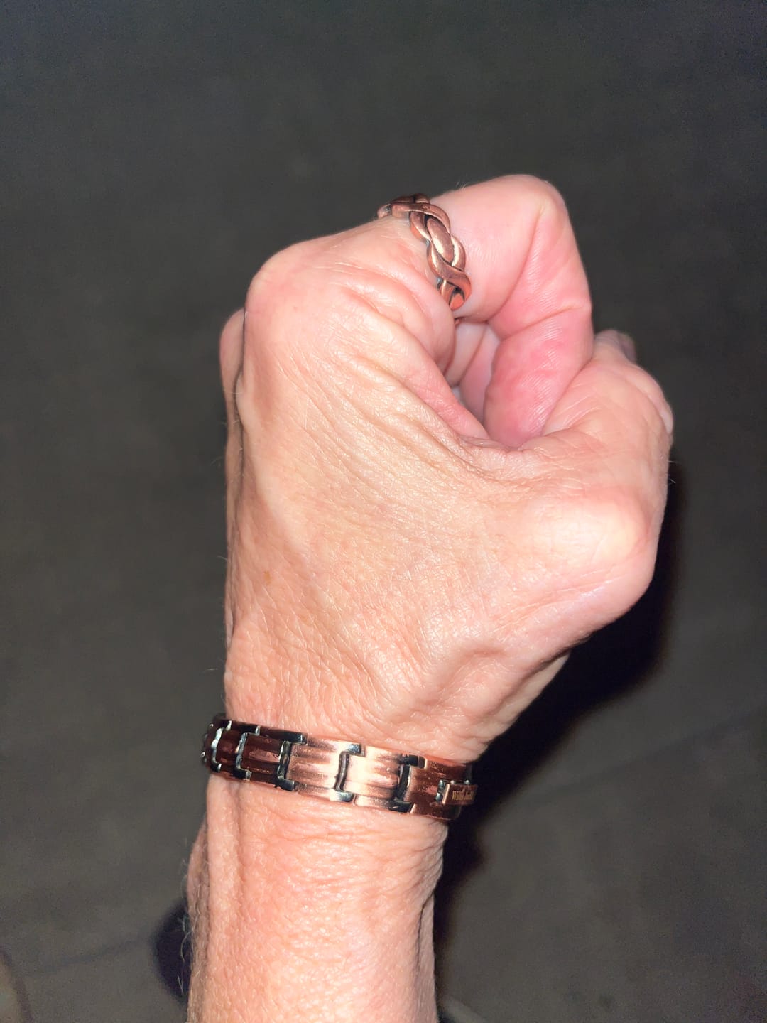Customer photo review of Ladies Adjustable Copper Magnetic Ring