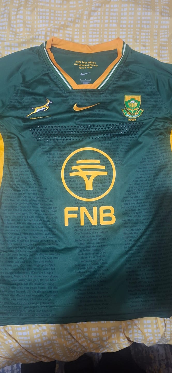 Customer photo review of Springboks Nike Men's 2026 RGR Authentic Jersey