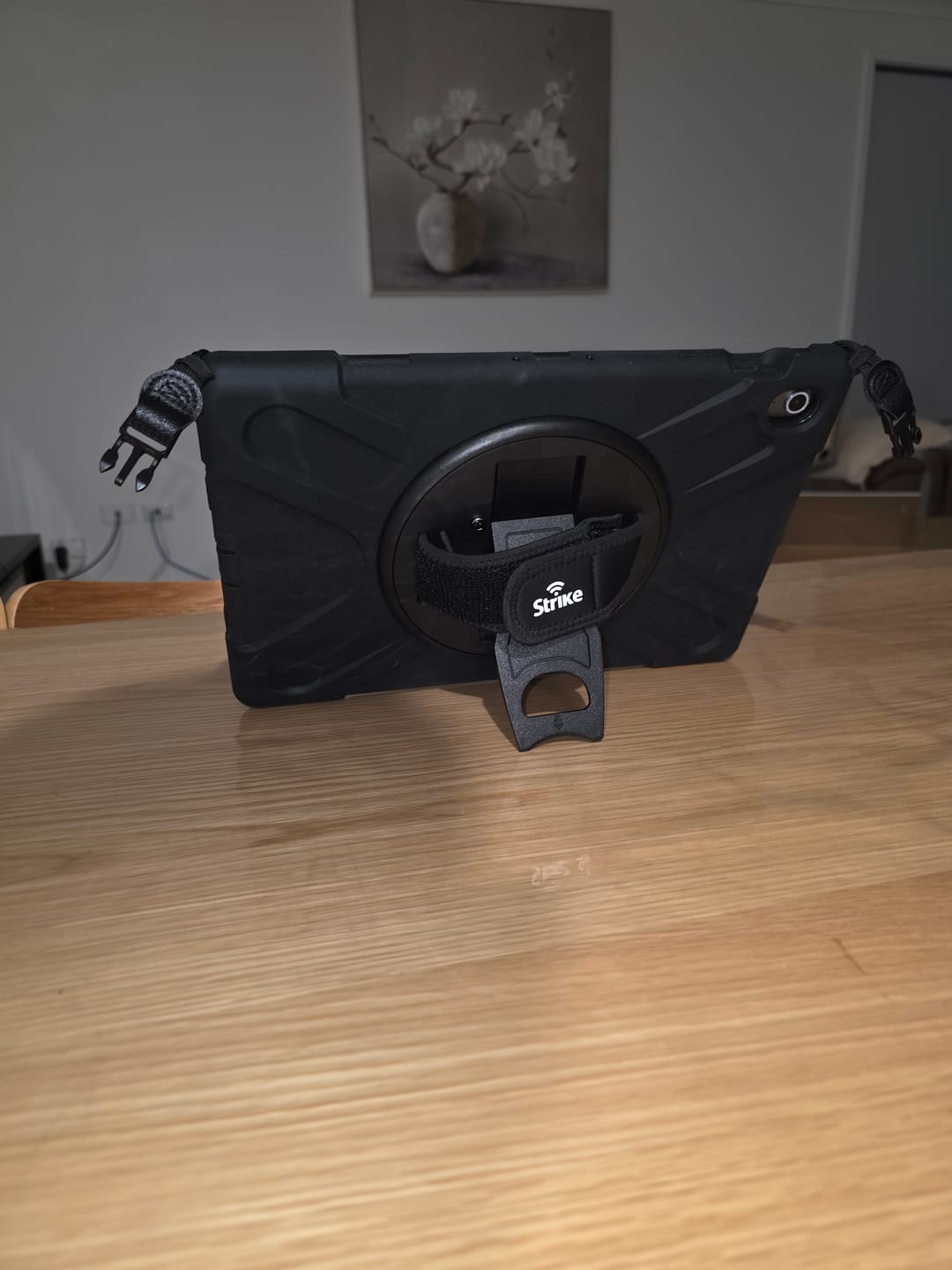 Customer photo review of Strike Rugged Case with Hand Strap and Lanyard for Samsung Galaxy Tab S10 FE+