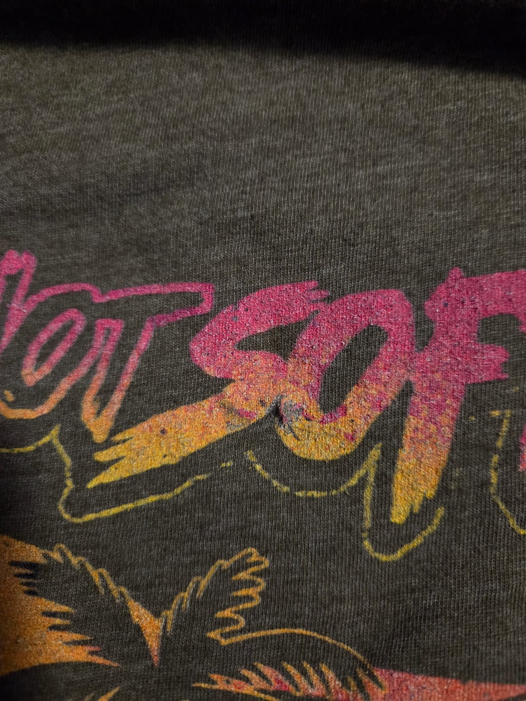 Customer photo review of Saved Not Soft Neon T-Shirt