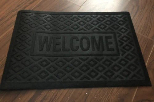 Customer photo review of Heavy Duty Welcome Mat - Anti-Slip Rubber Rug